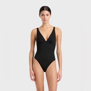 BONDI BORN Juliet One Piece - Black , Size Large, $280